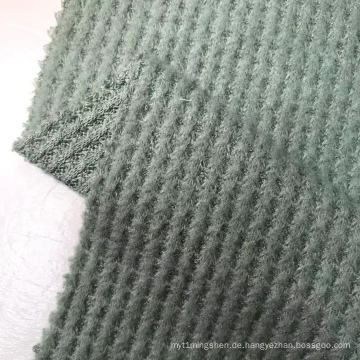 gebürstete gerippte Stretchstrickstoff